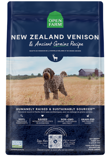 New Zealand Venison & Ancient Grains Dog Kibble