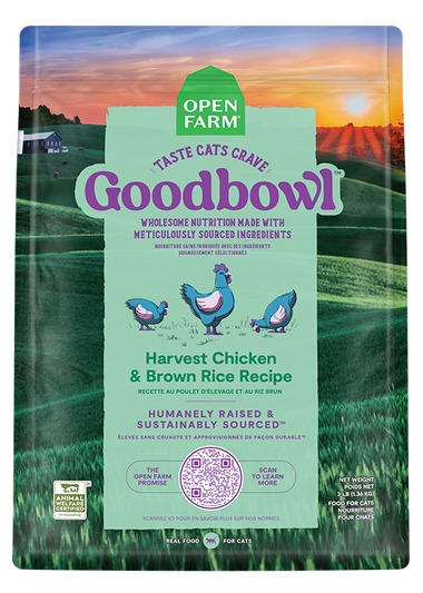 Goodbowl™ Harvest Chicken & Brown Rice Cat Kibble