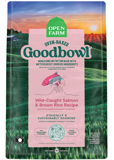 Goodbowl™ Wild-Caught Salmon & Brown Rice Dog Kibble