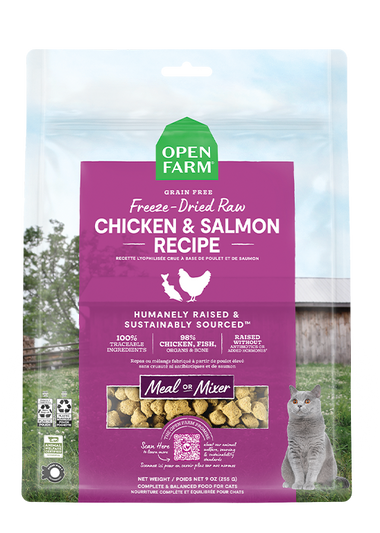 Chicken & Salmon Freeze Dried Raw Morsels for Cats