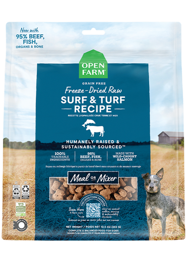 Surf & Turf Freeze Dried Raw Morsels for Dogs